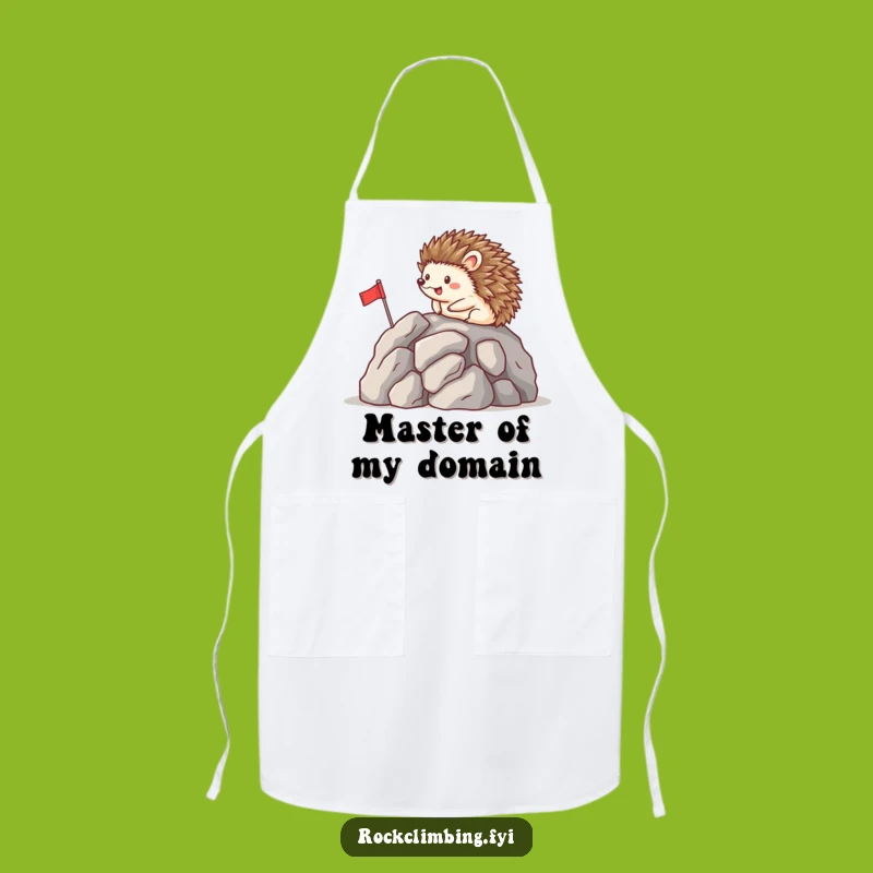 Funny Happy Hedgehog Flag Apron - Hilarious Cooking Achievement Gift