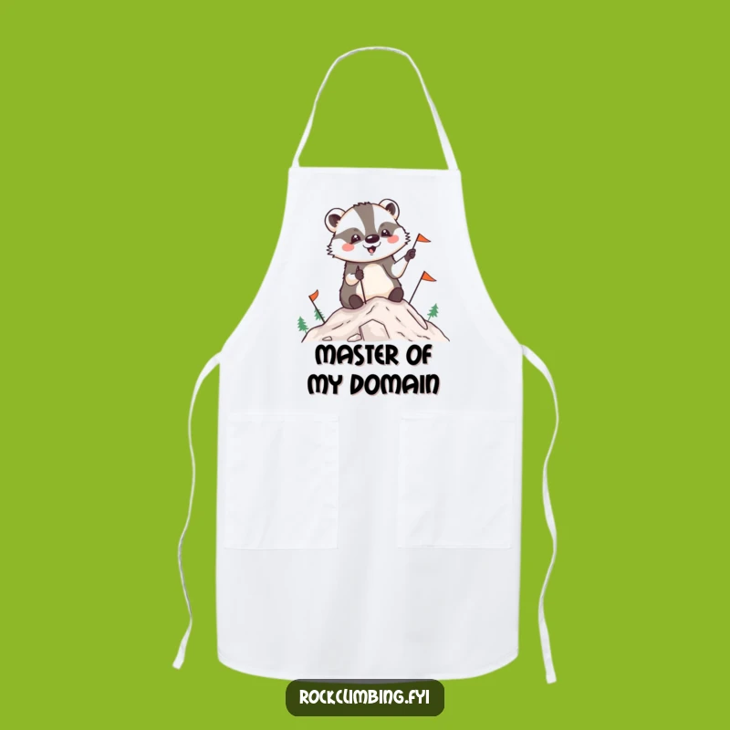 Funny Badger Summit Apron: Cook Up Triumphs with This Hilarious Explorer Outfit