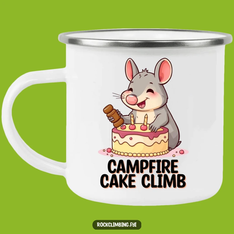 Funny Aardvark Cake Climber Camping Mug: Fuel Your Adventures!