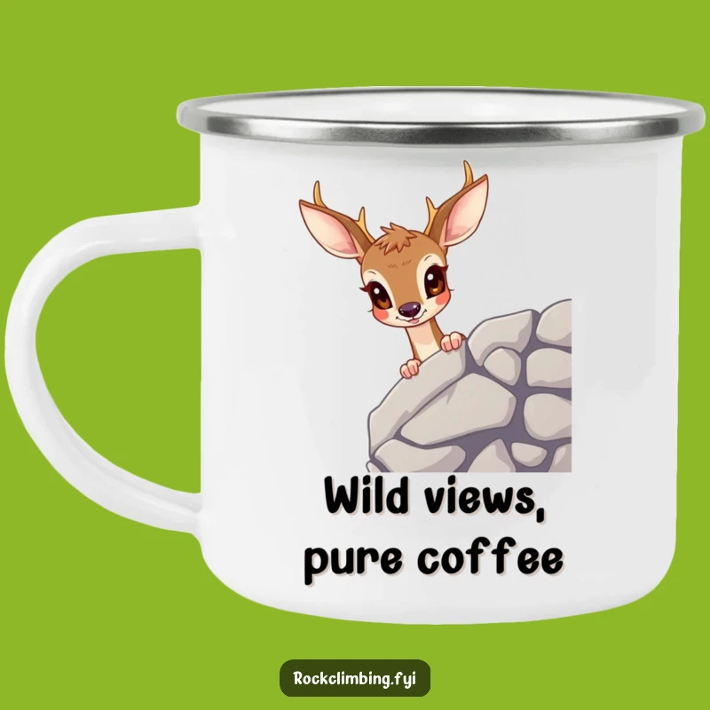 Funny Deer Camping Mug: Hilarious Outdoor Companion for Wilderness Explorers