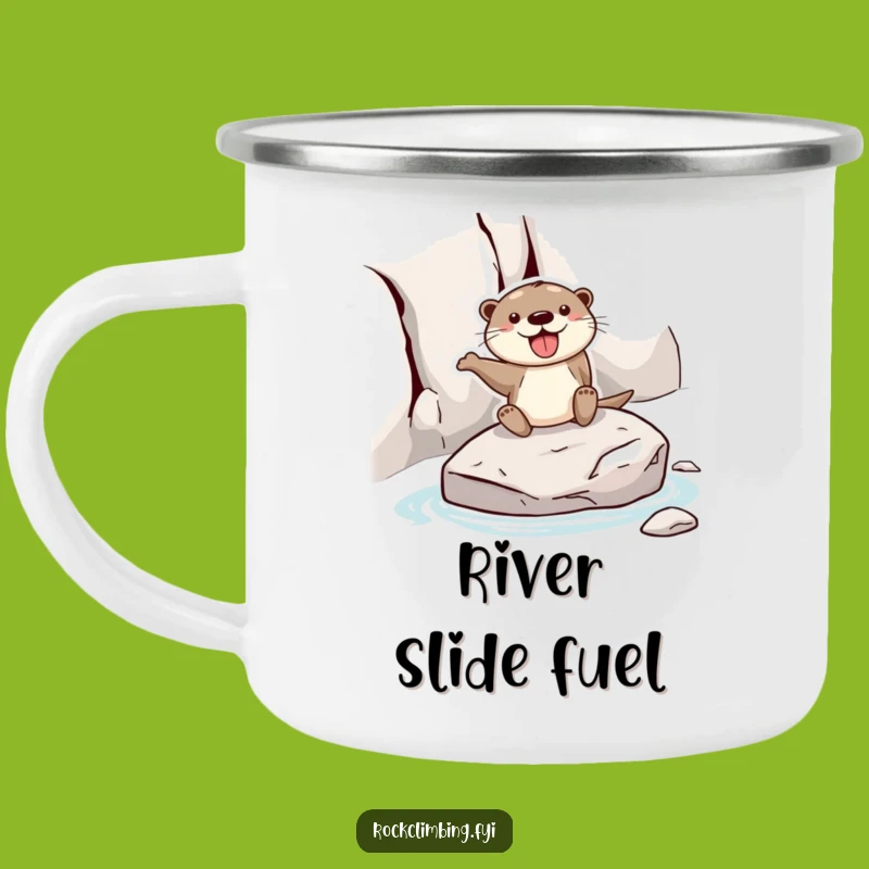 Funny Otter Camping Mug: Hilarious Companion for Playful Outdoor Adventures