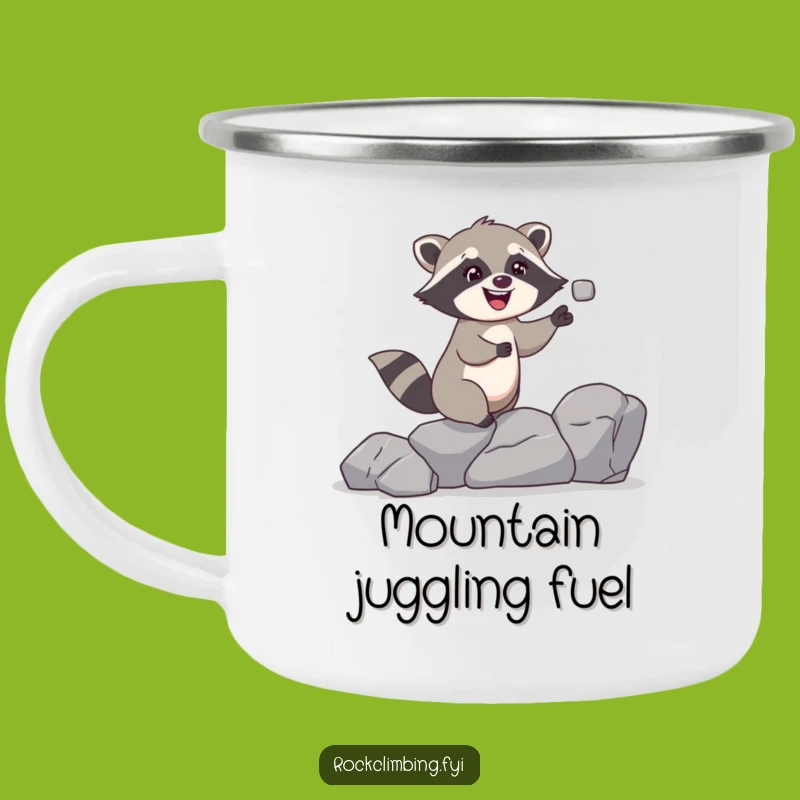 Funny Raccoon Camping Mug: Hilarious Companion for Mischievous Outdoor Adventures