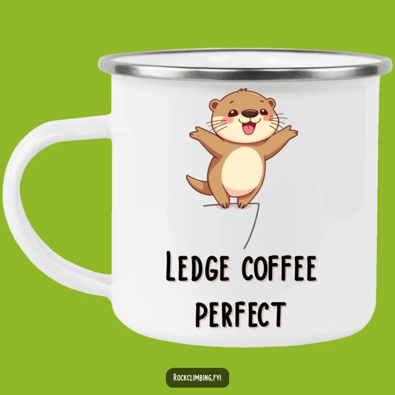 Funny Otter Balance Camping Mug - Hilarious Outdoor Drinkware for Wildlife Lovers