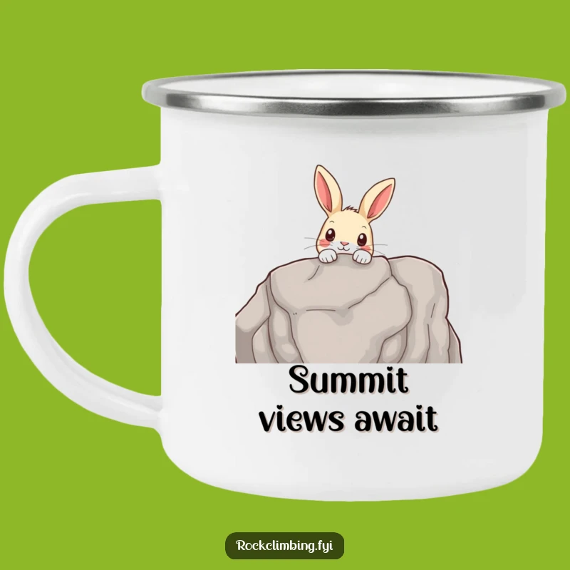 Funny Rabbit Explorer Camping Mug: Sip with Curiosity on Your Adventures Gift