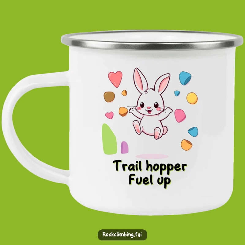 Funny Rabbit Camp Mug: Hilarious Drinkware for Playful Outdoor Enthusiasts