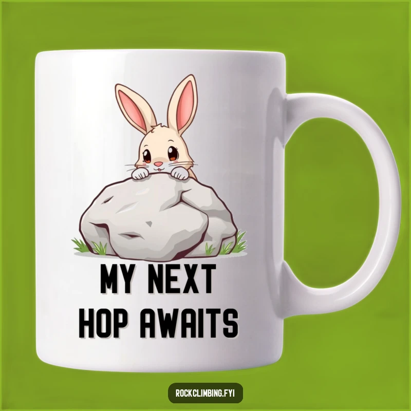 Funny Curious Rabbit Boulder Mug: A Determined Look for Your Morning Brew