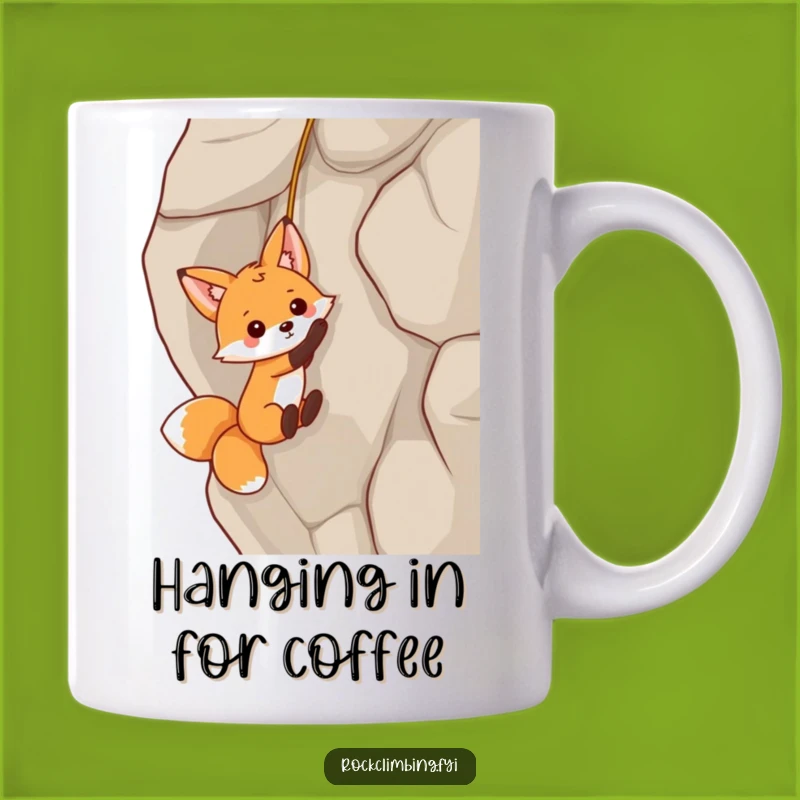 Funny Fox Dangling Mug: Hilarious & Playful Gift for Adventurous Souls