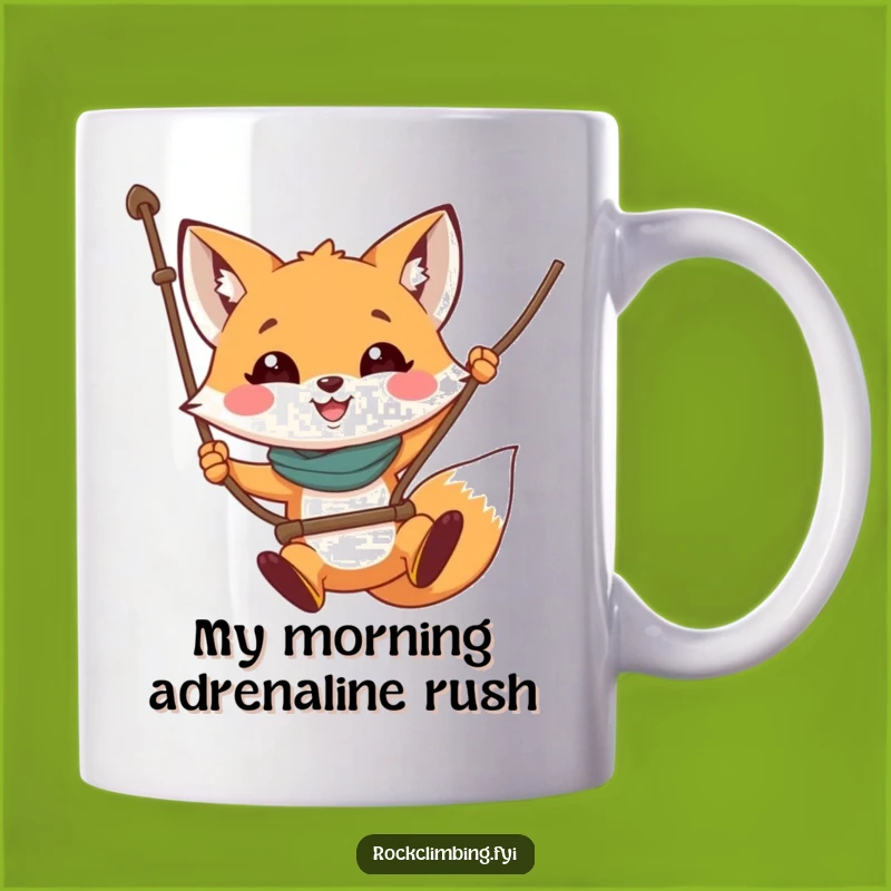 Funny Fox Rope Swing Mug: A Hilarious Adventure Gift for Friends