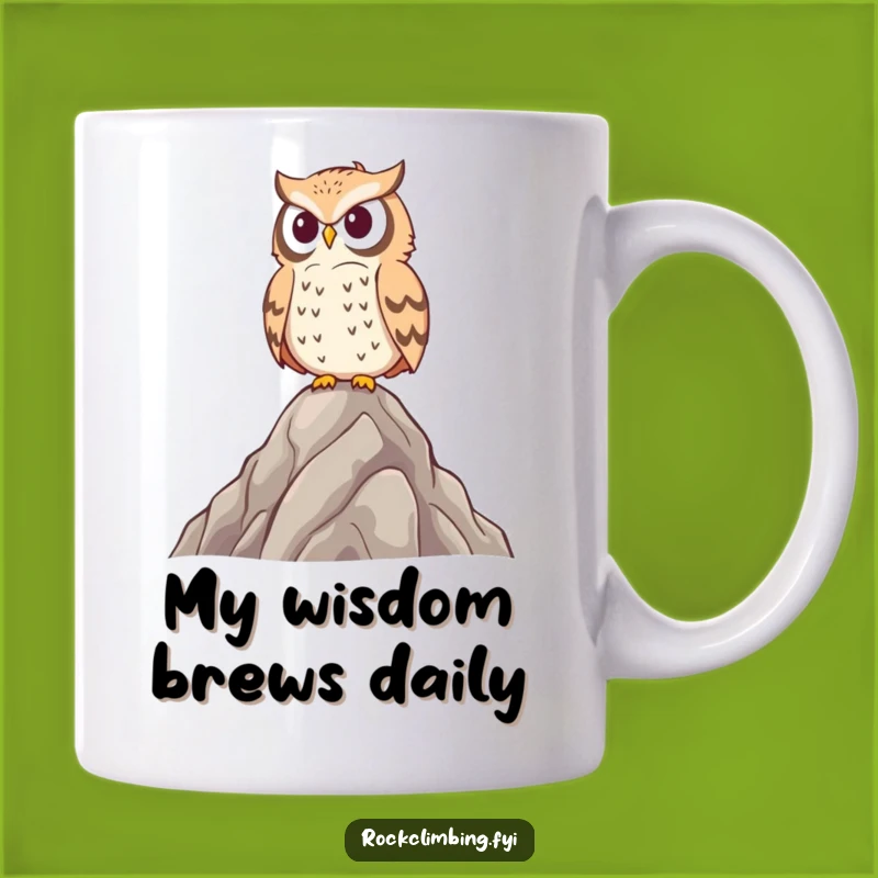 Funny Wise Owl Peak Surveyor Mug - Perfect Gift for Bird Lovers and Thinkers