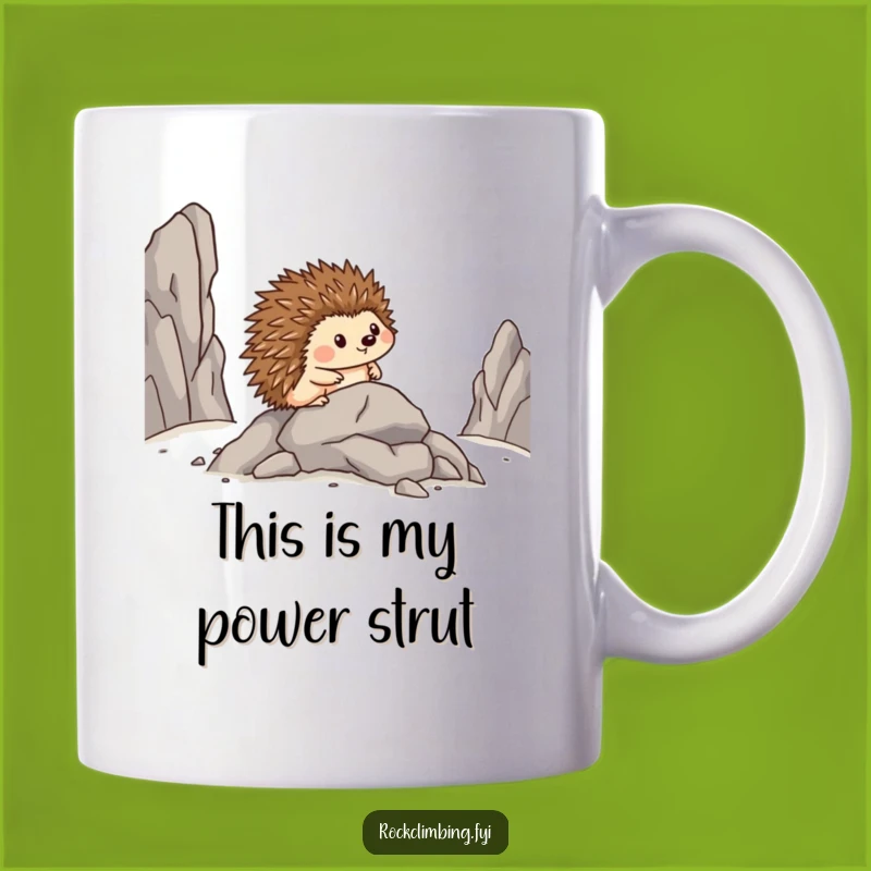 Funny Hedgehog Mug: Brave Sideways Walker, Perfect Gift for Animal Lovers