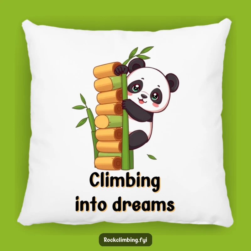 Funny Panda Climbing Pillow: Comfy & Hilarious Support for Your Goals