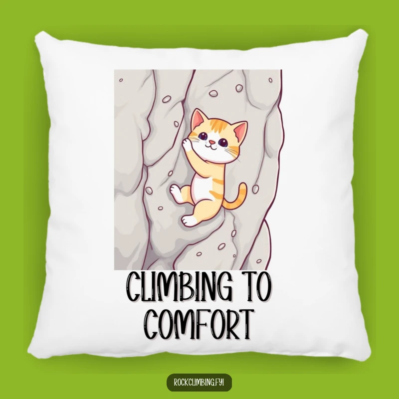 Funny Cat Climber Pillow: Snuggle Up with Hilarious Feline Adventure