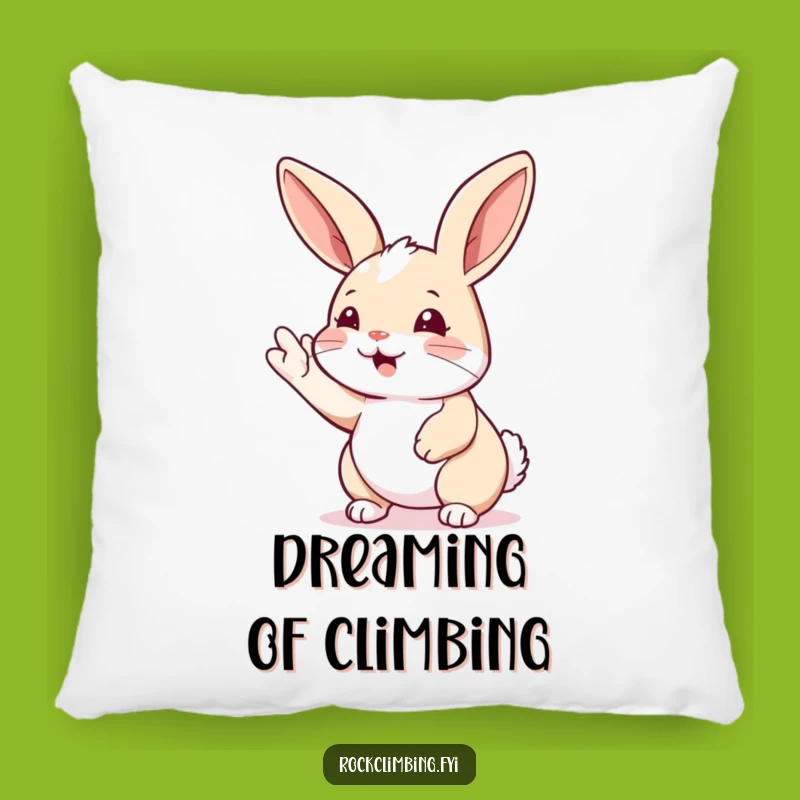 Funny Rabbit Climbing Pillow: Cozy Comfort After the Climb, A Soft Funny Gift