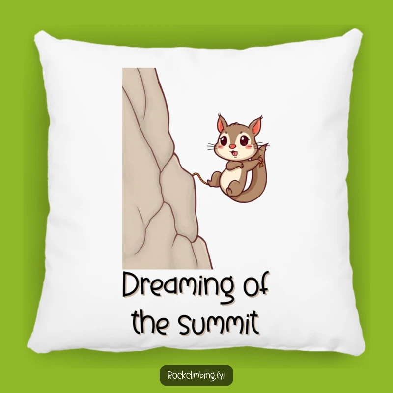Funny Squirrel Determination Pillow: Hilarious Comfort for the Relentless and Dreamers