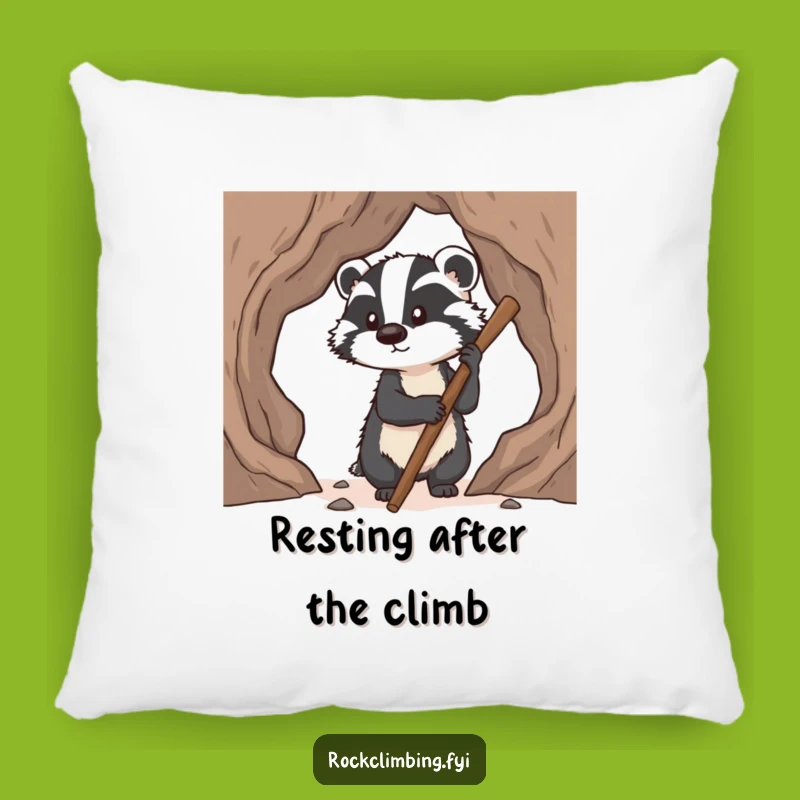 Funny Badger Pillow: Hilarious Comfort for Determined Souls and Cozy Homes