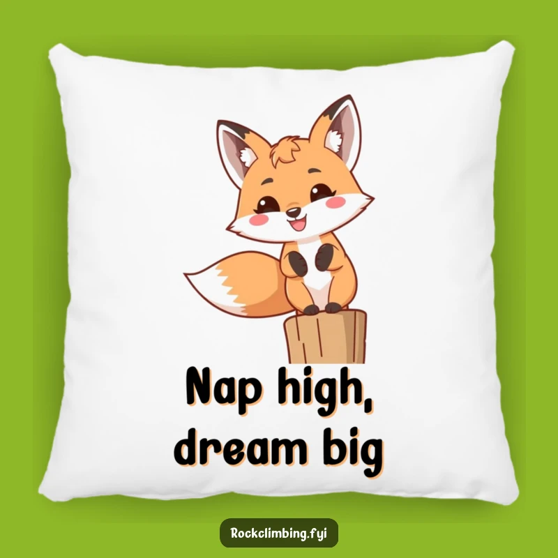 Funny Fox Grin Pillow: Cozy Woodland Accent, Adorable Funny Gift!