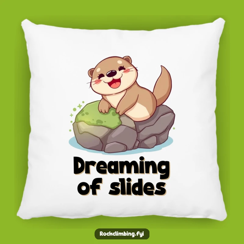Funny Otter Sliding Pillow: Comfy & Hilarious Home Decor Accent