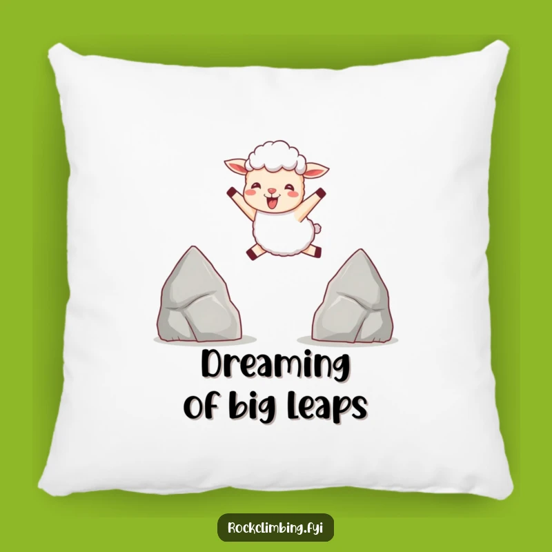 Funny Sheep Leaping Pillow: Cozy Joy, Comfy & Humorous Home Gift