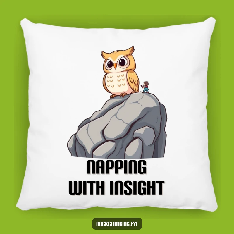 Funny Wise Owl Pillow: Cozy Observation, Adorable Funny Gift