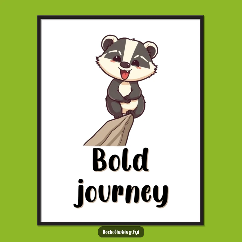 Funny Badger Digital Art: Confident Navigator Wall Decor