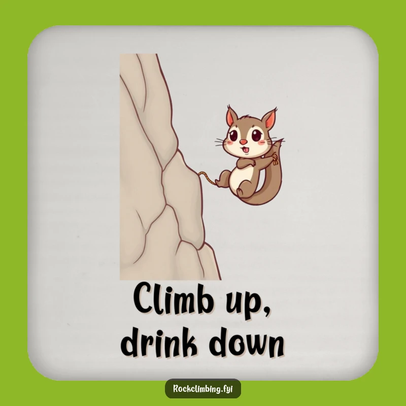 Funny Squirrel Grip Coaster: Hilarious Protection for Tables from Determined Climbers