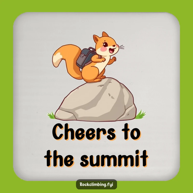 Funny Adventurous Squirrel Coaster: Protect Surfaces with a Joyful Climb Gift