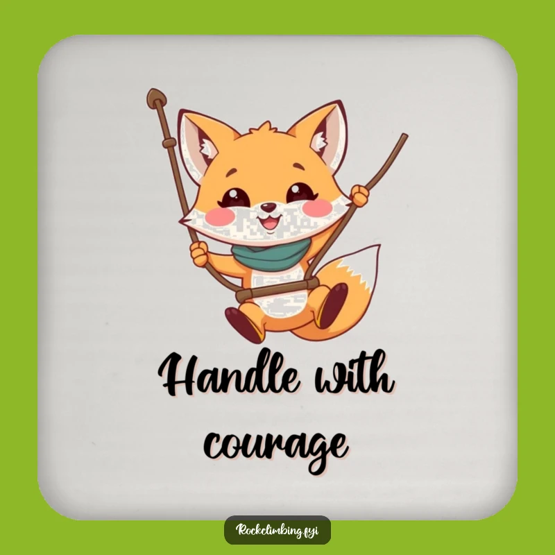 Funny Fox Rope Swing Coaster: Protect Surfaces with Humor