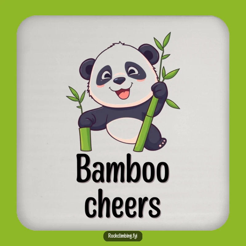 Funny Panda Climber Coasters - Protect Surfaces from Determined Climbers