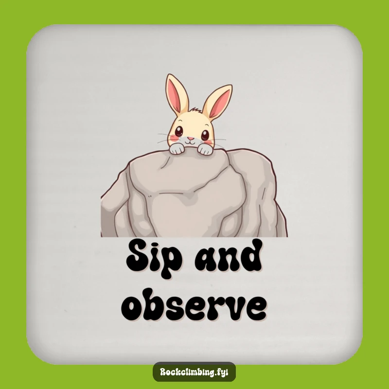 Funny Rabbit Peek Coaster: Protect Your Table with Nature's Charm Gift