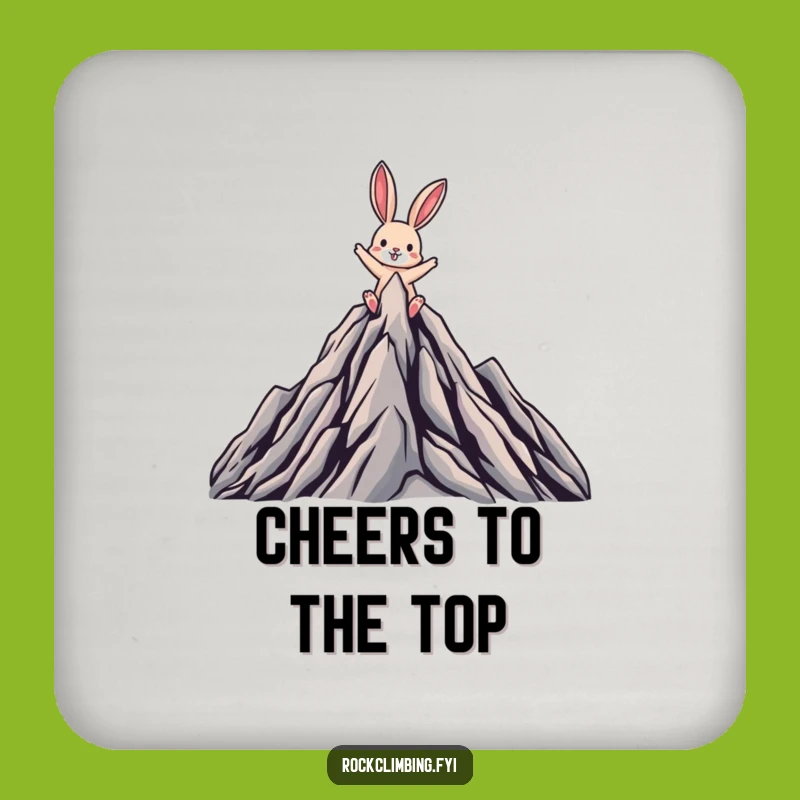 Funny Rabbit Summit Coaster - Protect Surface Victory Style, Gift