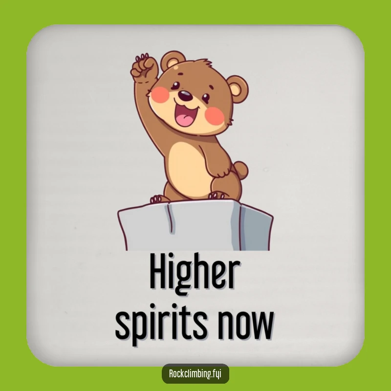 Funny Bear Cub Climbing Coaster: Determined Protection, Perfect Gift!