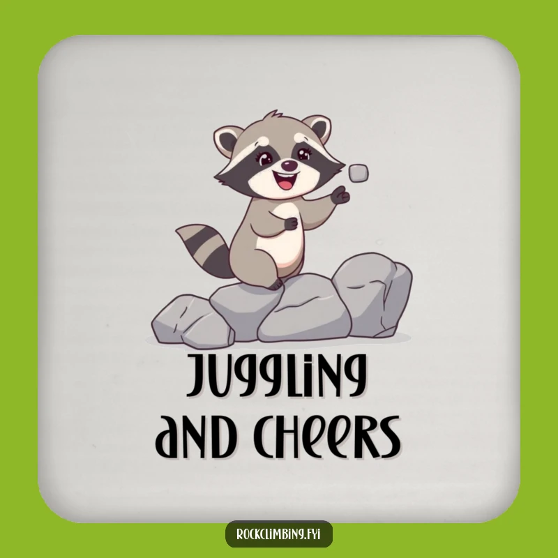 Funny Raccoon Coaster: Hilarious Table Protector for Playful Homes