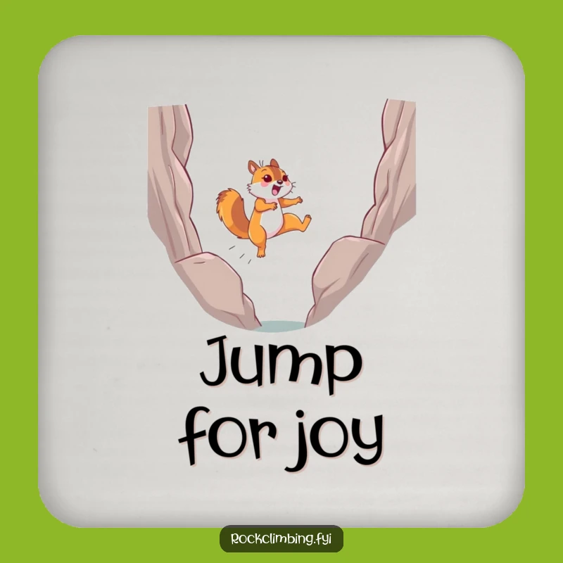 Funny Squirrel Leap Coaster: Protect Surfaces, Hilarious Funny Gift