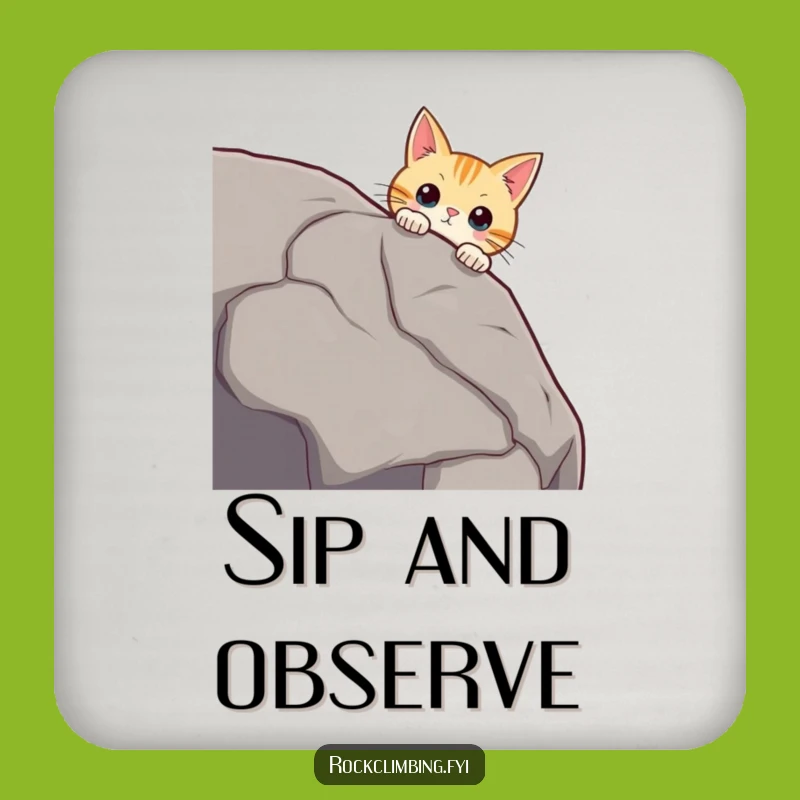 Funny Curious Cat Boulder Coaster - Hilarious Protection for Tables for Cat Lovers