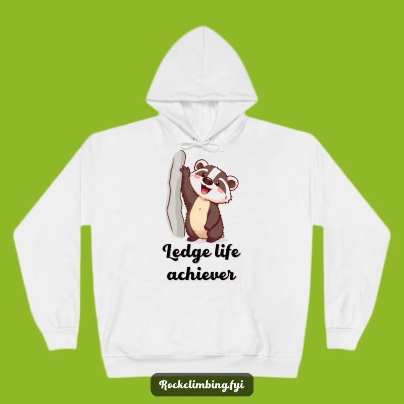 Funny Badger Climbing Hoodie: Cozy & Hilarious Gear for Trailblazers