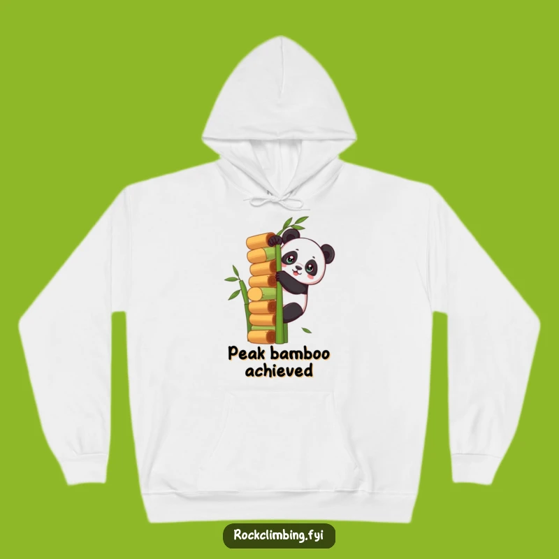 Funny Panda Climbing Hoodie: Cozy & Hilarious Gear for Driven Individuals
