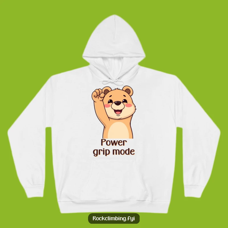 Cozy Funny Bear Climber Hoodie: Warmth for the Trail - The Ultimate Funny Gift
