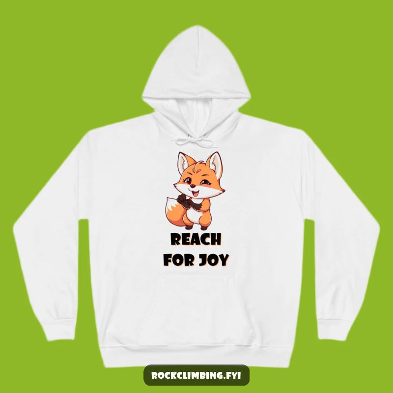 Funny Fox Climber Hoodie - Cozy and Hilarious Sweatshirt for Outdoor Enthusiasts