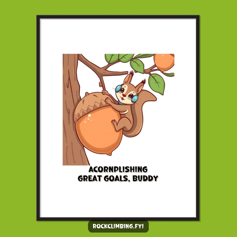 Free Printable Wall Art: Squirrel's Acorn Adventure - Humorous Downloadable Decor!