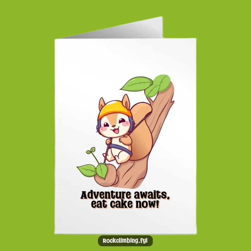 Funny Squirrel Birthday Card - Free Printable Adventurous Downloadable Gift