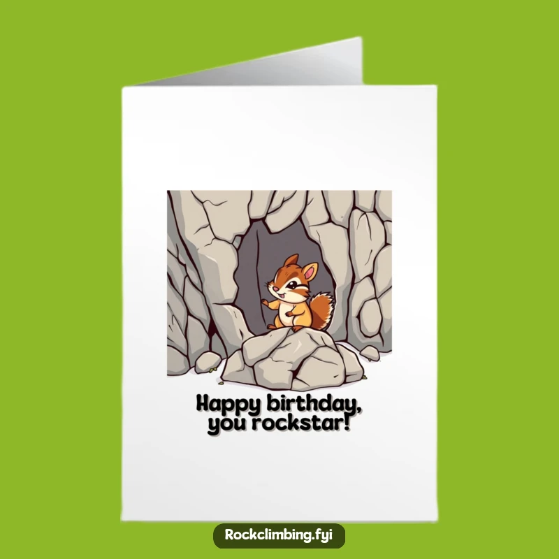 Free Printable Funny Chipmunk Birthday Card: Brave Navigator Hilarious Downloadable Greeting