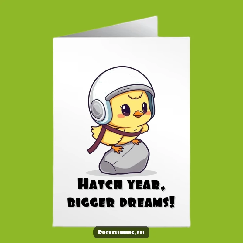 Free Printable Birthday Card: Determined Chick, Funny Downloadable Gift for Go-getters