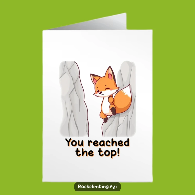Free Printable Determined Fox Congrats Card - Motivational Downloadable Gift!