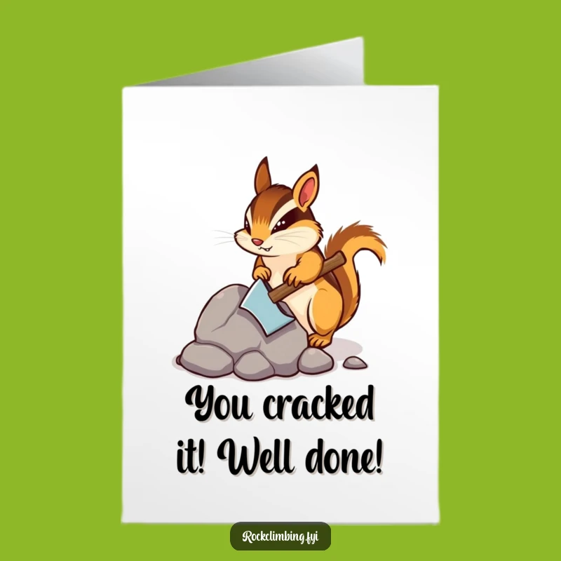 Free Printable Chipmunk Congrats Card - Hilarious Downloadable Achievement Gift