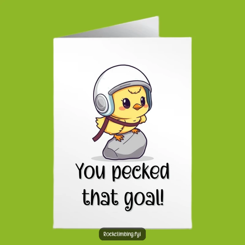 Free Printable Congratulations Card: Determined Chick, Humorous Downloadable for Overcoming Challenges!