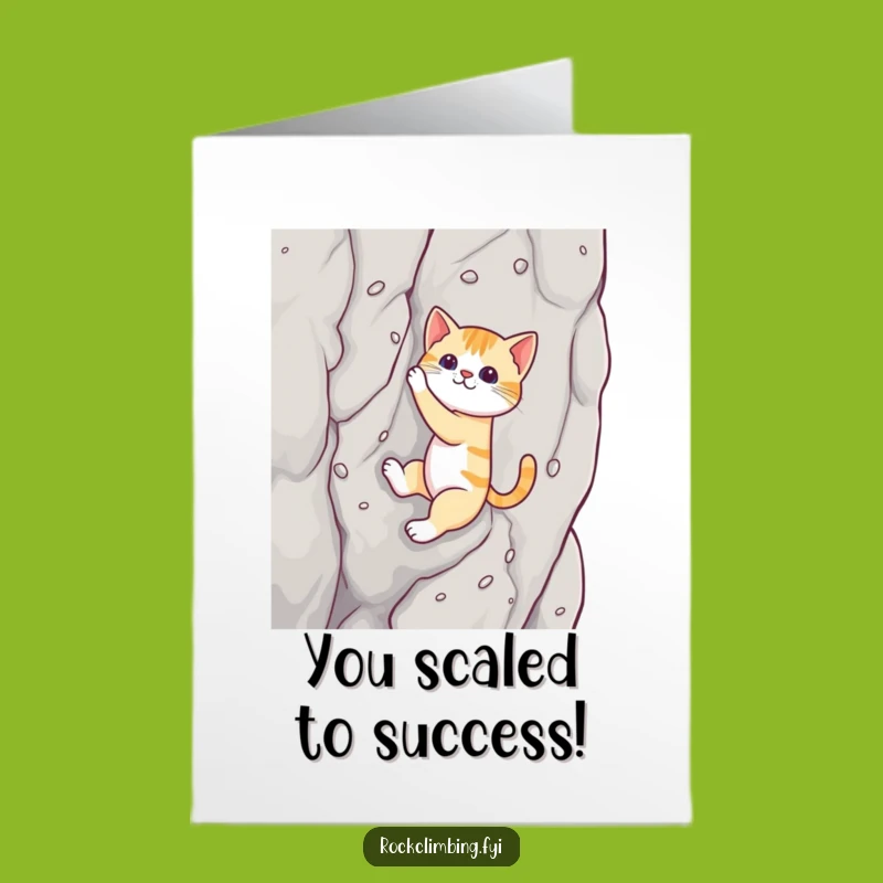 Free Printable Congrats Card: Cat's Vertical Victory - Hilarious Gift