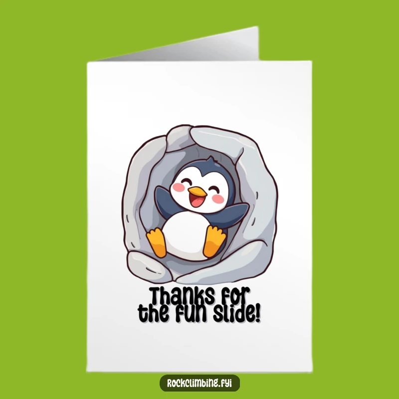 Free Printable Penguin Thank You Card: Funny Downloadable Gift for a Cool Pal