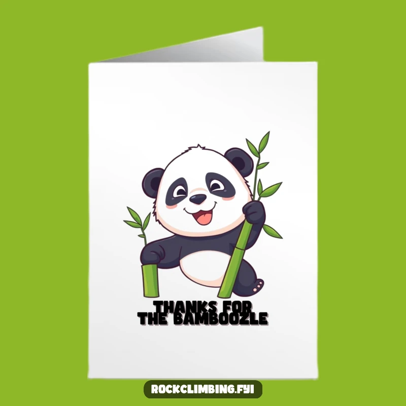 Free Printable Thank You Card: Panda's Bamboo Gratitude - Downloadable Gift!
