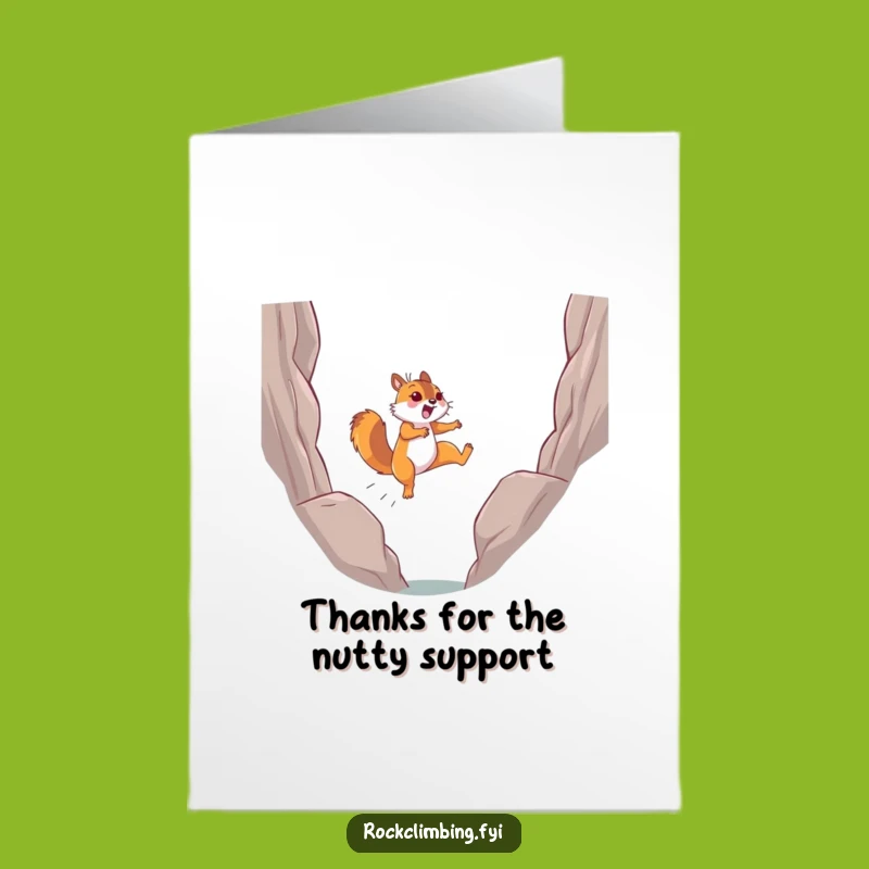 Free Printable Thank You Card: Squirrel Leap Gratitude Downloadable