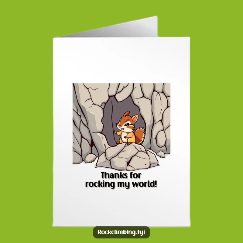 Free Printable Funny Chipmunk Thank You Card: Brave Effort Hilarious Downloadable Greeting